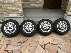 BBS スタッドレス アルミホイール タイヤ付き13インチ　145/80R13 DUNLOP