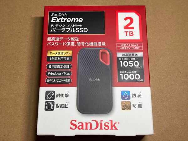 SANDISK 2TB ポータブルSSD