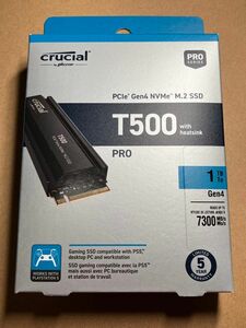 Crucial 1TB M.2 2280 SSD NVMe PCIE4.0 3D 7300MB/s ヒートシンク