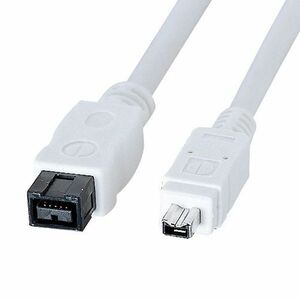 IEEE1394b cable white 2m IEEE1394b equipment .1394 4pin equipment. connection for KE-B942WK Sanwa Supply free shipping new goods 