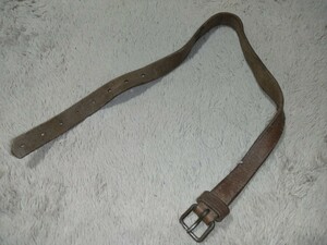 Czech army leather strap once Junk 
