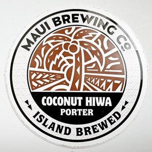 訳有 マウイ ブリューイング ステッカー Maui Brewing Co. COCONUT HIWA PORTER STICKER 海外 ビール ハワイ HAWAII BEER シール デコ