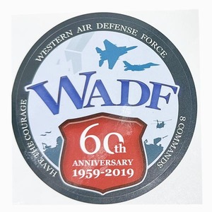 訳有 貴重 西部航空方面隊 60周年 ステッカー WESTERN AIR DEFENSE FORCE 60th ANNIVERSARY 1959-1922 WADF 福岡 航空自衛隊 JASDF 戦闘機