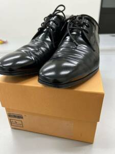  Tod's TOD'S black leather shoes business shoes 8 1/2 box attaching beautiful goods men's 27.5cm corresponding 