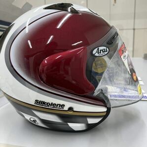 アライ Arai ヘルメット SZ-F レトロ 赤 新品未使用      激レア 箱付(一部破損) ステッカー、おまけ付の画像5