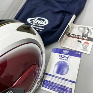 アライ Arai ヘルメット SZ-F レトロ 赤 新品未使用      激レア 箱付(一部破損) ステッカー、おまけ付の画像2