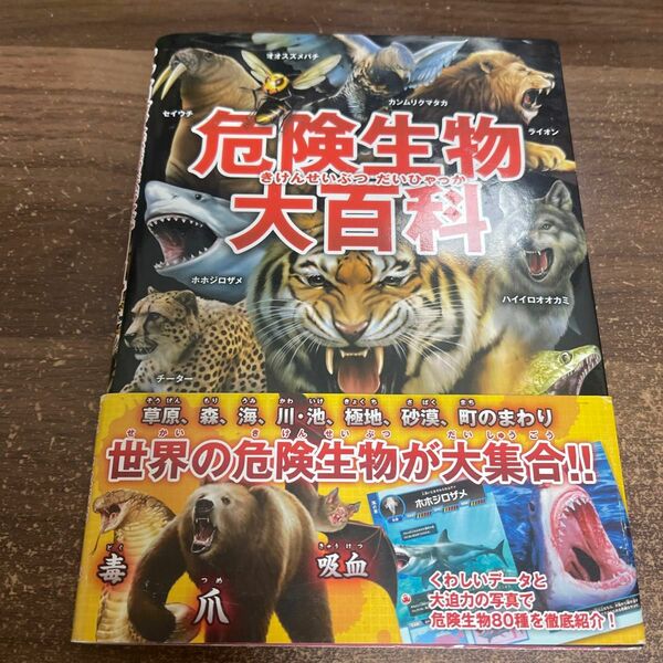 危険生物大百科 今泉忠明／監修　岡島秀治／監修　武田正倫／監修　橋爪義弘／イラスト　梅田紀代志／イラスト　松永拓馬／背景イラスト