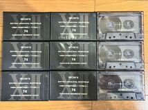 SONY クロム カセットテープ CANVAS WINDOW HALF XⅡ 74分6本100分3本_画像1