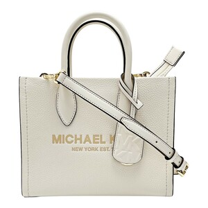 ☆☆ MICHAEL KORS マイケルコース 2WAYバッグ 35S2G7ZC5L アイボリー レディース レザー ゴールド金具 やや傷や汚れあり