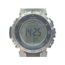 ▼▼ CASIO カシオ メンズ 腕時計 電波ソーラー PRO TREK Climber Line クライマーライン チタン PRW-31YT やや傷や汚れあり_画像1