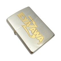 ☆☆ ZIPPO ジッポー ライター 1995年製 E.YAZAWA 矢沢永吉 ロゴ シルバー×ゴールド ケース有 傷や汚れあり_画像1