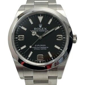 ☆☆ ROLEX ロレックス エクスプローラー1 ブラックアウト 214270 自動巻き メンズ 腕時計 箱・ギャランティカード有 やや傷や汚れあり