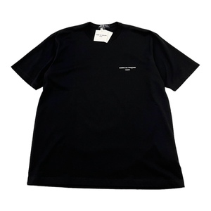 新品・未使用品 COMME des GARCONS HOMME ロゴ Ｔシャツ 半袖 ギャルソン オム BLACK/L