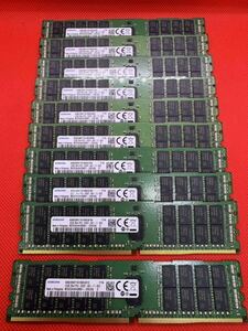 Samsung 32GB 2Rx4 PC4-2400T-RA1-11-DC0 サーバー用DDR4メモリ32GB 10枚セット計320GB 管15
