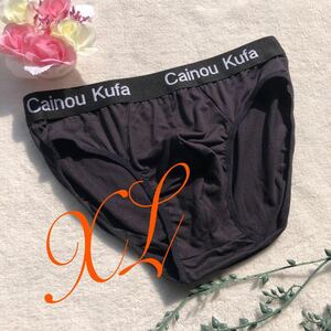 新品 メンズ　XLサイズ CAINONKUFA ブラック　ロゴ　エロセクシー　ダンディ　ワイルド　ショーツ　パンツ