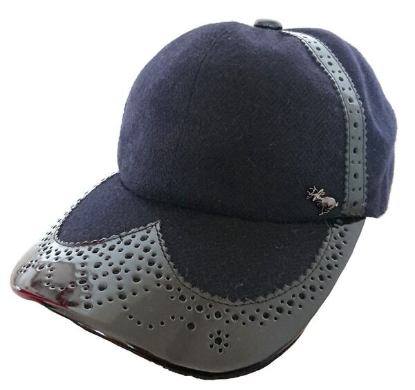 arth☆ エナメル切り替え2トーンウールキャップ