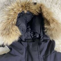 カナダグース シタデルパーカ S ダウンジャケット 4572JL コヨーテファー　CANADA GOOSE CITADEL PARKA ダークネイビー_画像4