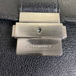 バーバリーロンドン セカンドバッグ クラッチバッグ レザー ブラック ロゴ BURBERRY LONDON 本革の画像3