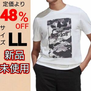 【LL】グラフィック カモ柄 Tシャツ 半袖Tシャツ 新品未使用 タグ付き アディダスオリジナルス レギュラーフィット