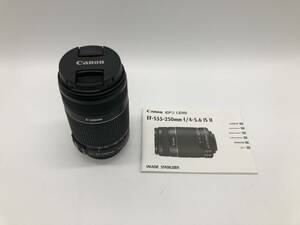 【美品】CANON キャノン EFS ZOOM LENS 55-250ｍｍ 1:4-5.6 IS Ⅱ カメラレンズ 一眼レフカメラ オートフォーカス 説明書付