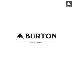 【BURTON】バートン★18★ダイカットステッカー★切抜きステッカー★6.0インチ★15.2cm