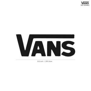 【VANS】バンズ★08★ダイカットステッカー★切抜きステッカー★8.0インチ★20.3cm