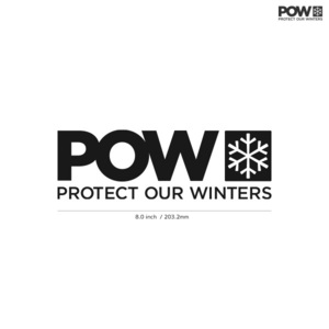 【POW】PROTECT OUR WINTERS★プロテクトアワーウインター★01★ダイカットステッカー★切抜きステッカー★8.0インチ★20.3cm