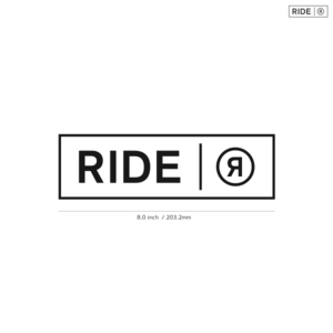 【RIDE】ライド★02★ダイカットステッカー★切抜きステッカー★8.0インチ★20.3cm