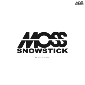 【MOSS SNOWSTICK】モス スノースティック★02★ダイカットステッカー★切抜きステッカー★JPN2★7.0インチ★17.7cm