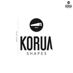 【KORUA SHAPES】コルア シェイプス★02★ダイカットステッカー★切抜きステッカー★5.0インチ★12.7cm