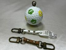 キャロウェイ Callaway クロムソフト ゴルフボール パターカバーホルダー パターキャッチャー キーホルダー (イエロー×黄緑) No.1_画像4