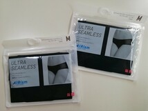 UNIQLO　ユニクロ　エアリズム　ULTRA　SEAMLESS　ウルトラシームレスショーツ　ヒップハンガー　レース　Mサイズ　2枚セット　新品_画像1