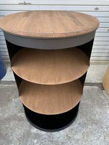Art hand Auction Drum Can Table, Terrace, Terrace Seat, Outside, Standing Bar, Counter, Cashier Stand, Space Saving, Matte Black, Manly, Industrial, Storage, Display, Display Shelf, handmade works, furniture, Chair, table, desk