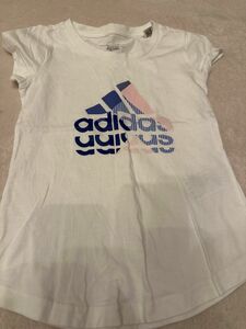 adidas.半袖Tシャツ.120サイズ ホワイト 白