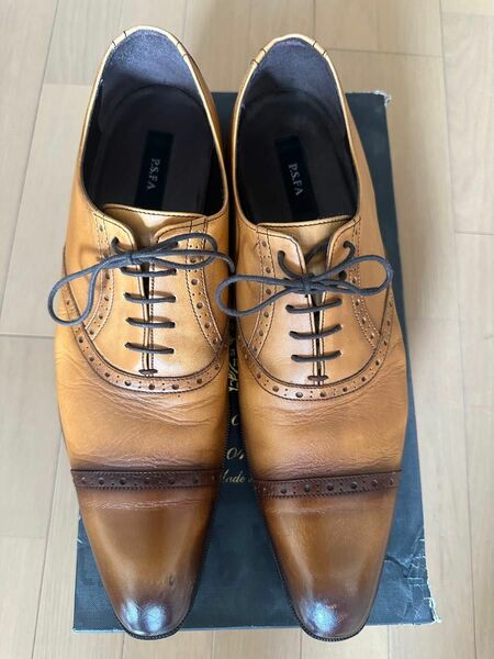 PSFA パーフェクトスーツファクトリー　ビジネスシューズ 革靴　27.0cm ライトブラウン