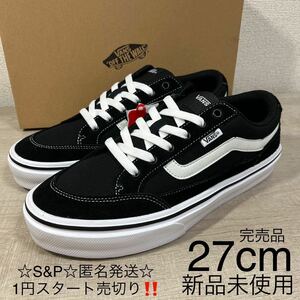 1円スタート売切り 新品未使用 VANS バンズ スニーカー FALKEN ファルケン ブラック 軽量 軽い JAPAN企画 27cm