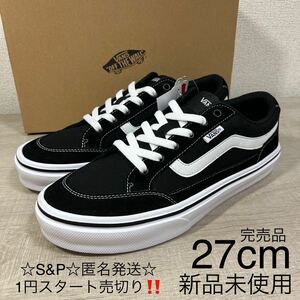 1円スタート売切り 新品未使用 VANS バンズ スニーカー FALKEN ファルケン ブラック 軽量 軽い JAPAN企画 27cm era SK8 オーセンティック