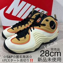 1円スタート売切り 新品未使用 NIKE ナイキ AIR PENNY 2 エアペニー ウィート ベージュ ブラウン オレン 28cm US10 正規店購入 箱付き_画像1