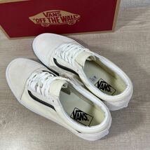 1円スタート売切り 新品未使用 vans バンズ OId Skool オールドスクール スエード キャンバス USA企画 完売品 29.5cm ホワイト ネイビー_画像6