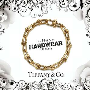 TIFFANY&CO.◆ ￥101万 ◆ ハードウェアリンク 18Kイエローゴールドブレスレットの画像1