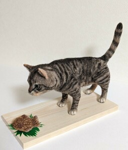  wool felt [... taiyaki ]kiji tiger cat cat doll hand made ~.....~