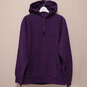 ☆ 12FW Supreme シュプリーム Atelier Pullover アトリエ スウェット パーカー hooded sweatshirt エルメス logo ロゴ (パープル紫XL)DGC