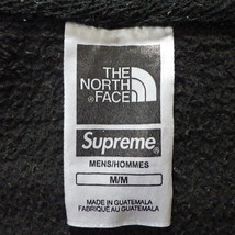 ☆ 18SS Supreme シュプリーム The North Face Metallic Logo Hooded Sweatshirt ノースフェイス メタリック ロゴ スウェット パーカー 黒M_画像6