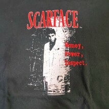 SCARFACE スカーフェイス　ムービーTシャツ　MOVIE　刺繍　プリント Tシャツ　映画 半袖Tシャツ XL_画像2