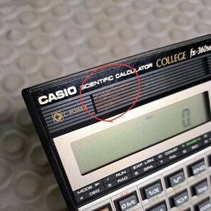 当時物 CASIO 関数電卓 COLLEGE fx-360M 中古品の画像9