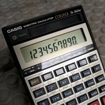 当時物 CASIO 関数電卓 COLLEGE fx-360M 中古品_画像4