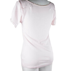 (ポスト投函 送料無料) セシール 新品【Lサイズ】 肌触りが気持ちいい♪シルク混インナーシャツ UE1029 ピンク フレンチ袖iインナーの画像2
