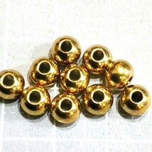 ステンレスビーズ　金色　１０個　６ｍｍ_画像3