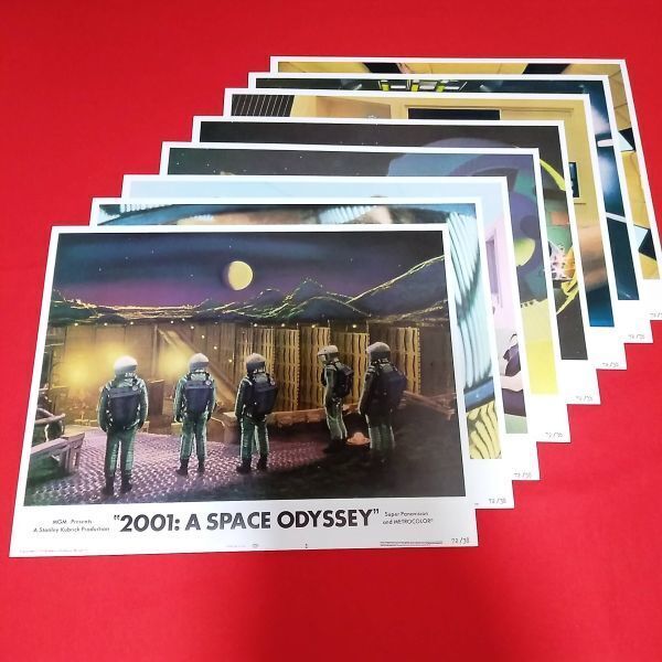 米国ロビーカード8枚【映画:2001年宇宙の旅/2001:A Space Odyssey】1972年版/スタンレー・キューブリック