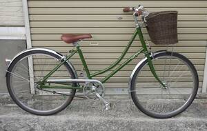 希少 KYOTO SAKULA サクラ自転車 サイクル 京都 kate 26インチ 自転車職人 シティサイクル グリーン